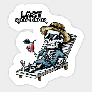 Last Respoder Funny Sticker